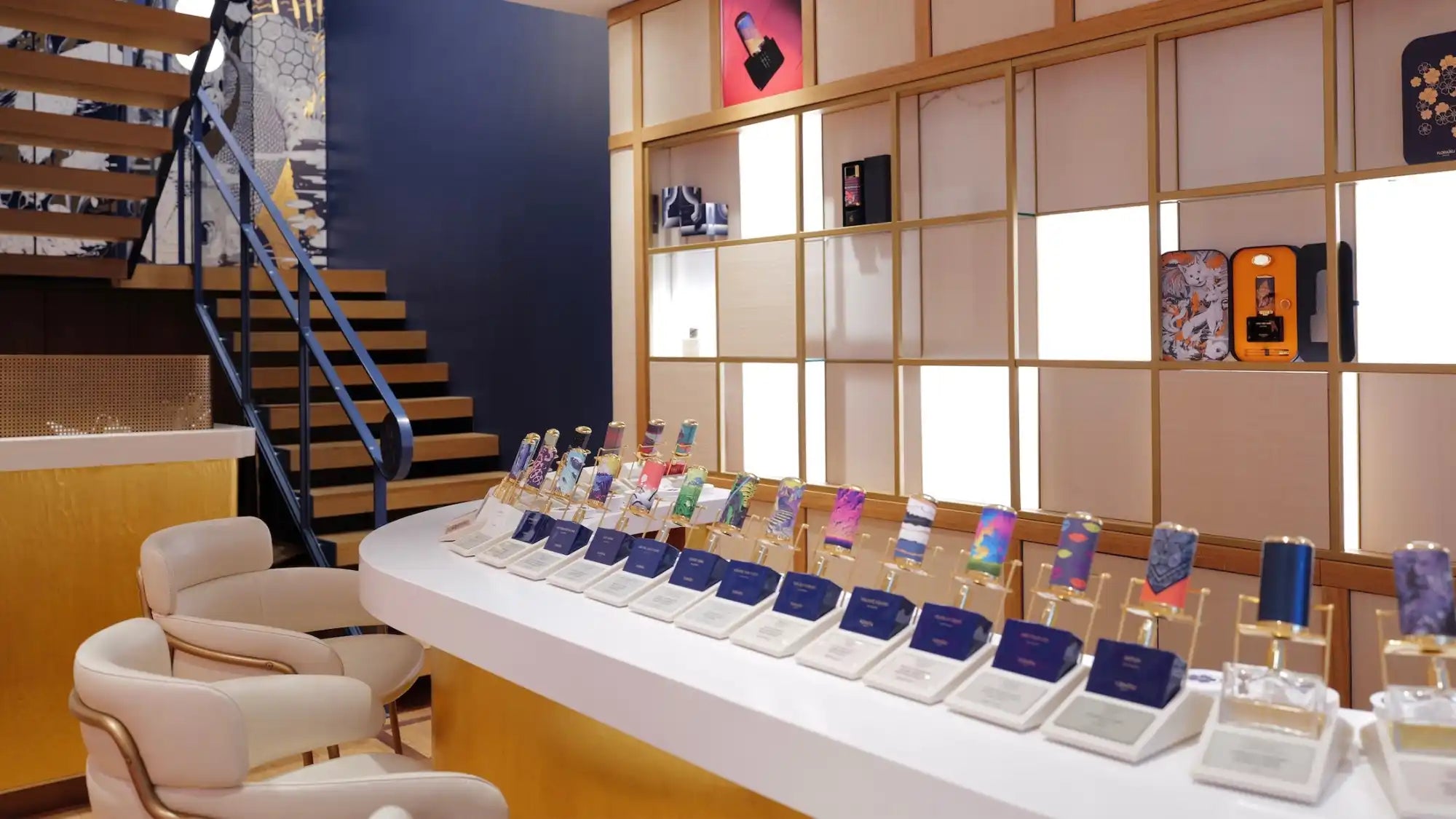 A display of various smartphone cases and accessories in a retail store.