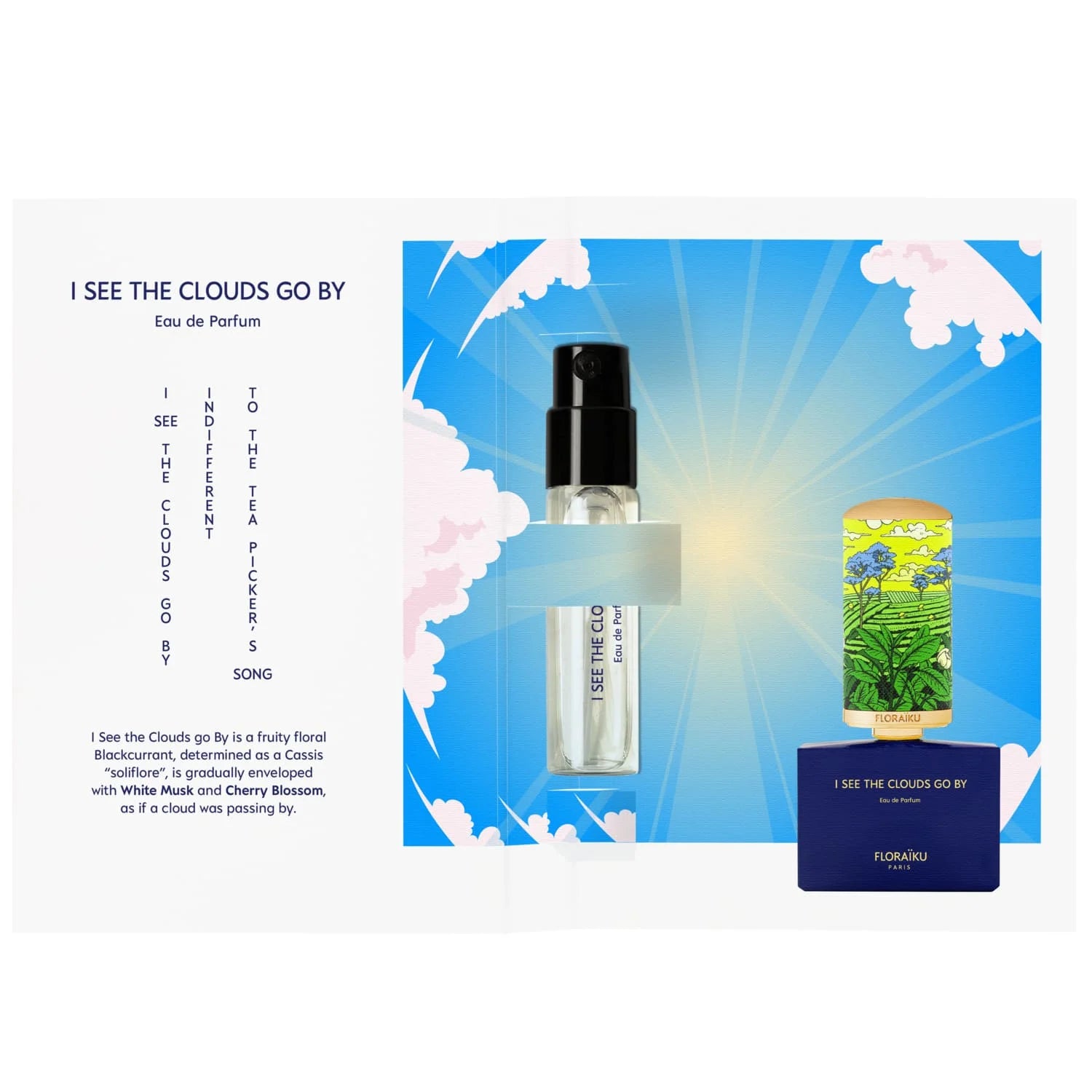 floraiku.com | I SEE THE CLOUDS GO BY - Sample 1.5mL - Eau 